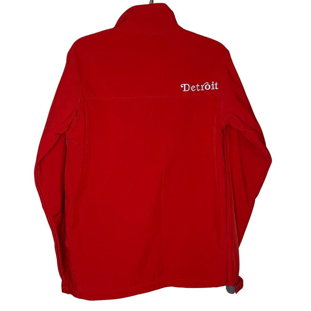 NHL Detroit Red Wings Mens Full-Zip Jacket Embroidered Logo Red Size Small - Picture 3 of 5